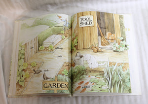 Vintage 1988- Peter Rabbit and His Friends Word Book - Chatham River Press - Hardback Book