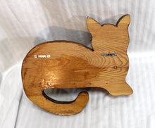 Load image into Gallery viewer, Handmade Wood Cat Silhouette Shelf 11&quot;