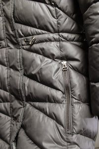 Marc New York, Andrew Marc - Gen Metal Gray, Velvet Lined Hood & Detailing Puffer Coat - Size M