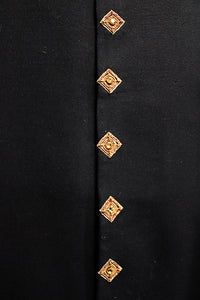 Men's - Formal Sherwani - Handmade w/ Metallic Embroidery & Beading.  See Measurements - 18" Shoulders, 19" Chest (pit to pit)