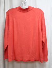 Load image into Gallery viewer, Vintage - Hampshire Studio - Melon Orange - Mock Neck Sweater - Size: Petite Medium