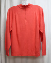Load image into Gallery viewer, Vintage - Hampshire Studio - Melon Orange - Mock Neck Sweater - Size: Petite Medium