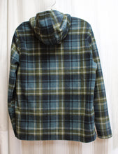 Load image into Gallery viewer, O&#39;Neil (Surf) - Blue, Green Plaid - 1/2 Zip Front Pullover Hoodie - Size M