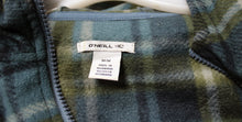 Load image into Gallery viewer, O&#39;Neil (Surf) - Blue, Green Plaid - 1/2 Zip Front Pullover Hoodie - Size M
