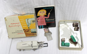 Vintage- Professional Buttonholer - For Slant Needle Zig-Zag Sewing Machines by Singer - Part # 161829