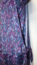 Load image into Gallery viewer, Vintage- MCS Ltd New York- - Accordion Pleat Purples &amp; Blues Marble Print Open Side Layer over Straight Dress (See Measurements)