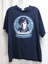 Load image into Gallery viewer, I am Sherlocked - Benedict Cumberbatch w/ Celtic Design - Blue T -Shirt - Size XL