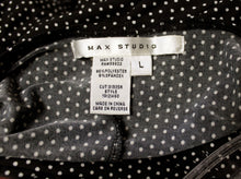 Load image into Gallery viewer, Max Studio - Black &amp; White Polka Dot Short Split Sleeve Drop Waist Short Dress- Size L