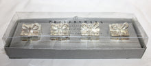 Load image into Gallery viewer, Set of 4 - Silver Metal Present Placecard Holders - Pottery Barn, San Francisco Store