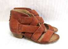 Load image into Gallery viewer, Miz Mooz - &quot;Chasen&quot; Brown Strappy Zip Back Sandal - Size Euro 37 - (US 6.5)