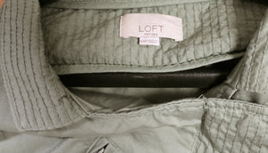 Loft Petites - Green Cargo Jacket - Size XXS (P)