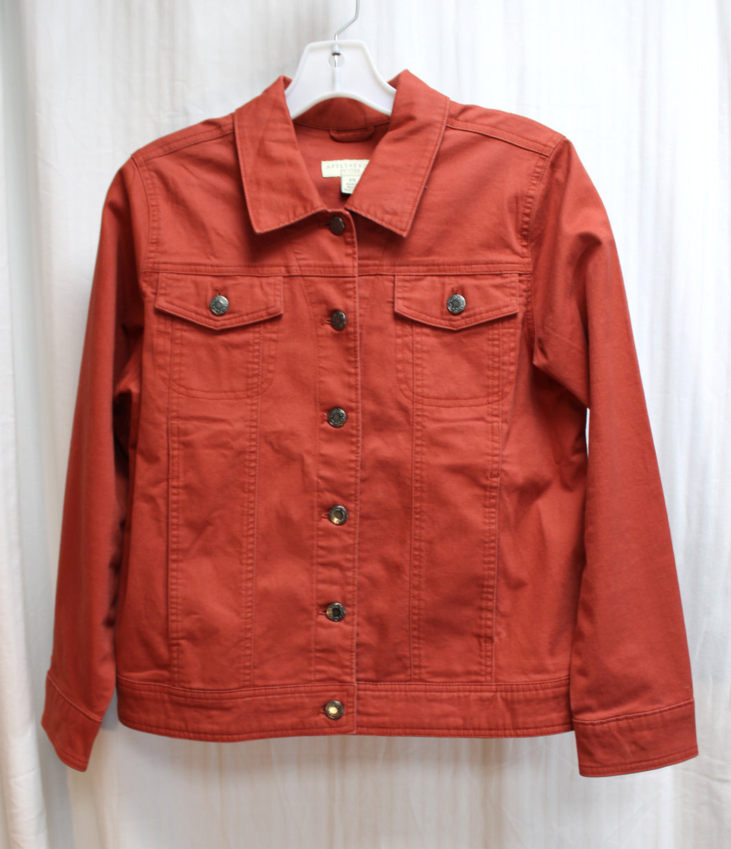 Appleseed's Petites - Light Weight Cinnamon Trucker Jacket - Size S (P)