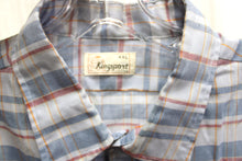 Load image into Gallery viewer, Vintage - Kingsport - Light Weight Blue Long Sleeve Plaid Shirt - XXL