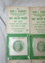 Load image into Gallery viewer, Lot of 6 New Old Stock 1964 John F. Kennedy Half Dollar Original Coin Holders